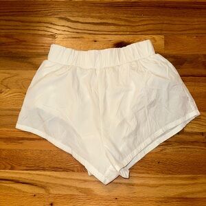 White Daily Drill Shorts